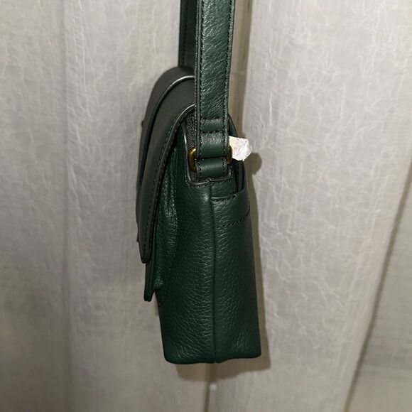 Fossil Kinley Pine Green Genuine Leather SmallโCrossbody - Picture 4 of 15